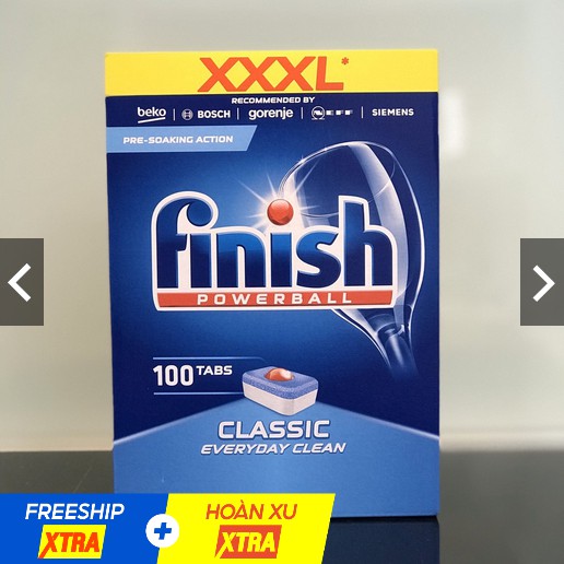Viên rửa bát Finish Classic 110 viên/ hộp