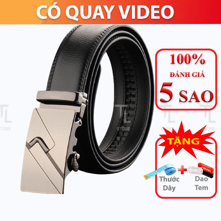 Thắt Lưng Da Hàng Hiệu, Dây Nịt Nam K01, Khóa Kim Loại Tự động, Bản 3,5cm, Phù Hợp Mặc Quần Âu Thời Trang Công Sở