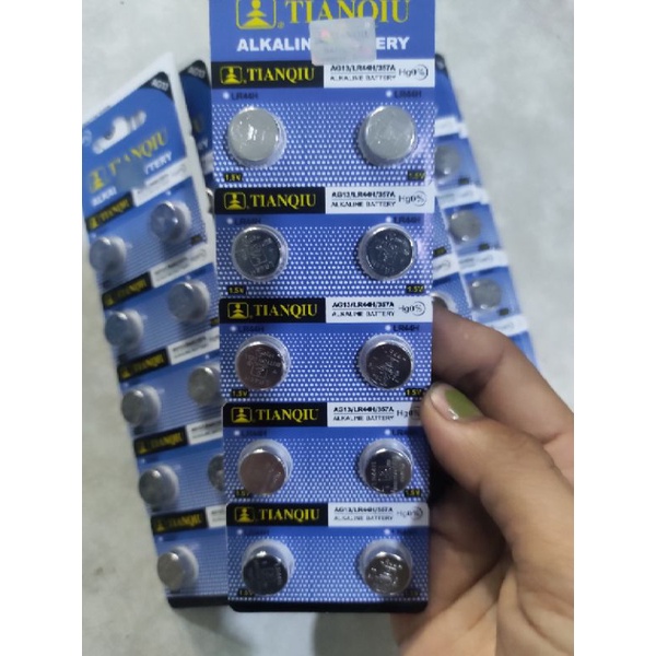 vỉ 10 viên pin cúc áo,pin đồng hồ,pin tai nghe