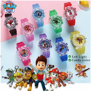 [Lựa chọn giá trị] 2024 PAW Patrol Pattern Đèn LED trẻ em Đồng hồ trẻ em cho bé trai bé gái Học sinh Đồng hồ kỹ thuật số Flash đầy màu sắc
