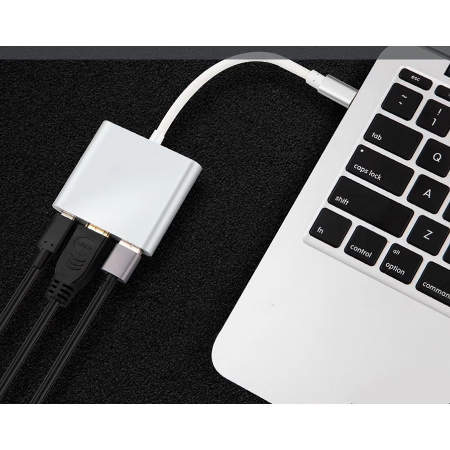 Usb Type-C To USB-C 4K HDMI USB 3.0, 3 trong 1, hỗ trợ Samsung MHL