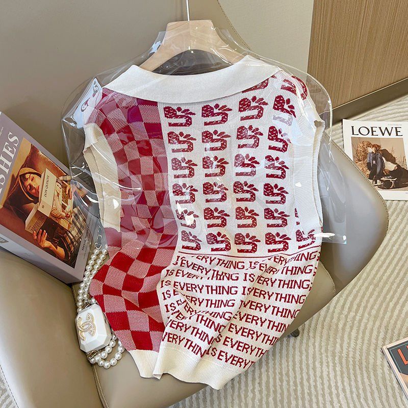 Áo Len Không Tay Cổ Bẻ Thời Trang Mùa Hè Phong Cách Mới