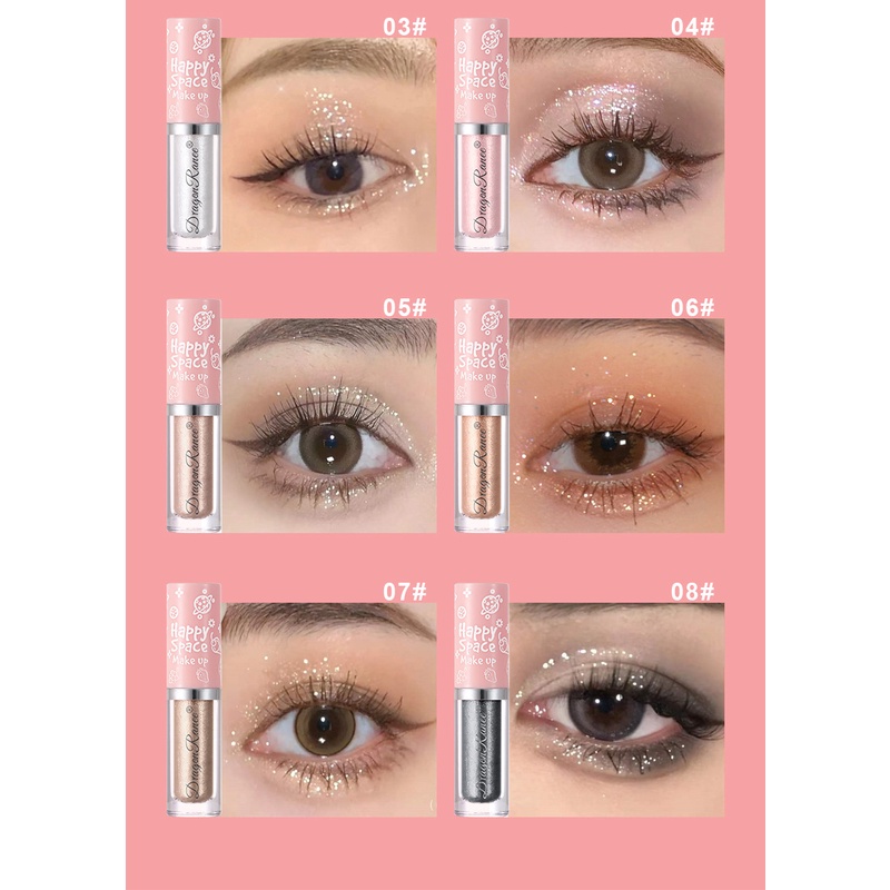 Phấn Mắt Dạng Lỏng 8 Màu Sắc Hiệu Ứng Lì Chống Nước Bền Màu Dài Lâu