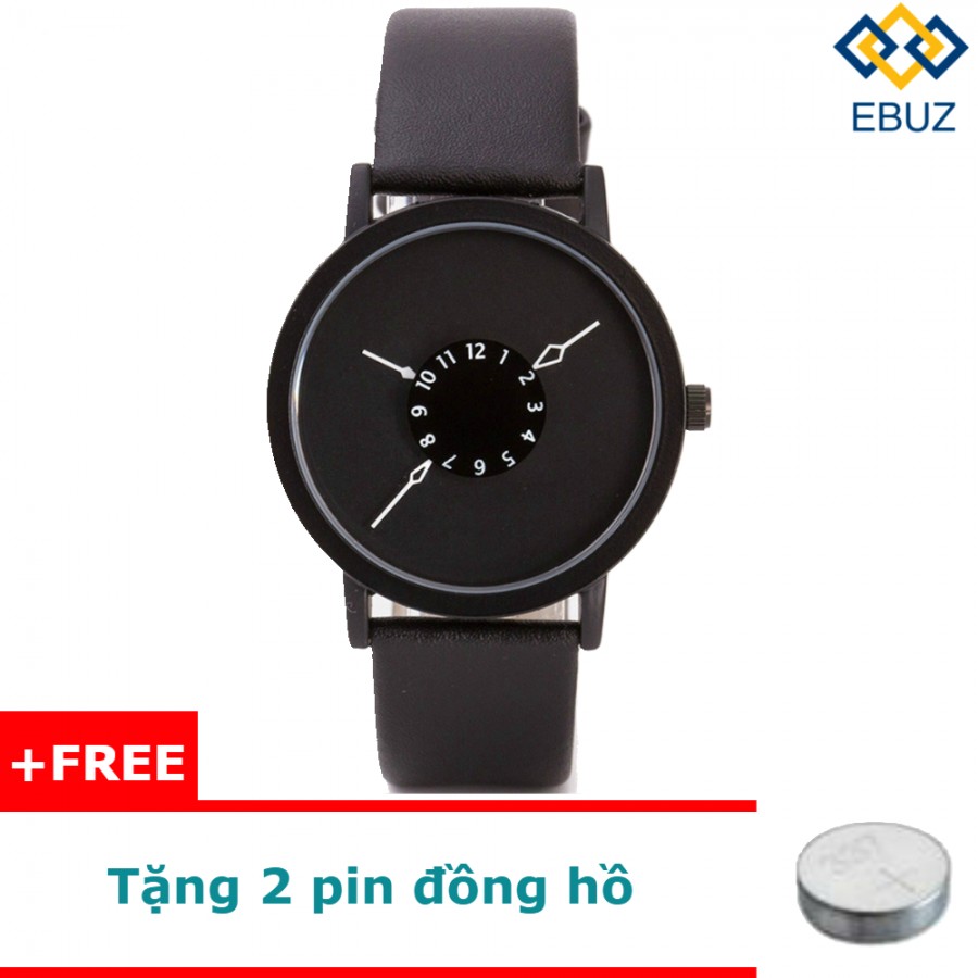 ĐỒNG HỒ NAM THỜI TRANG B8018 DÂY DA (ĐEN)