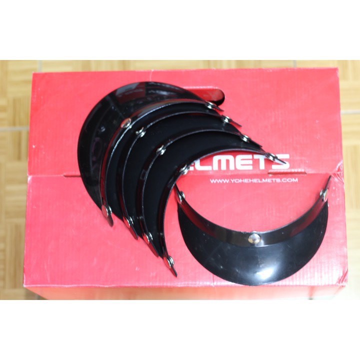 Bán sỉ - Lưỡi trai nhựa gắn mũ bảo hiểm nửa đầu, 3/4, nón bảo hiểm 1/2 - Vành nón bảo hiểm