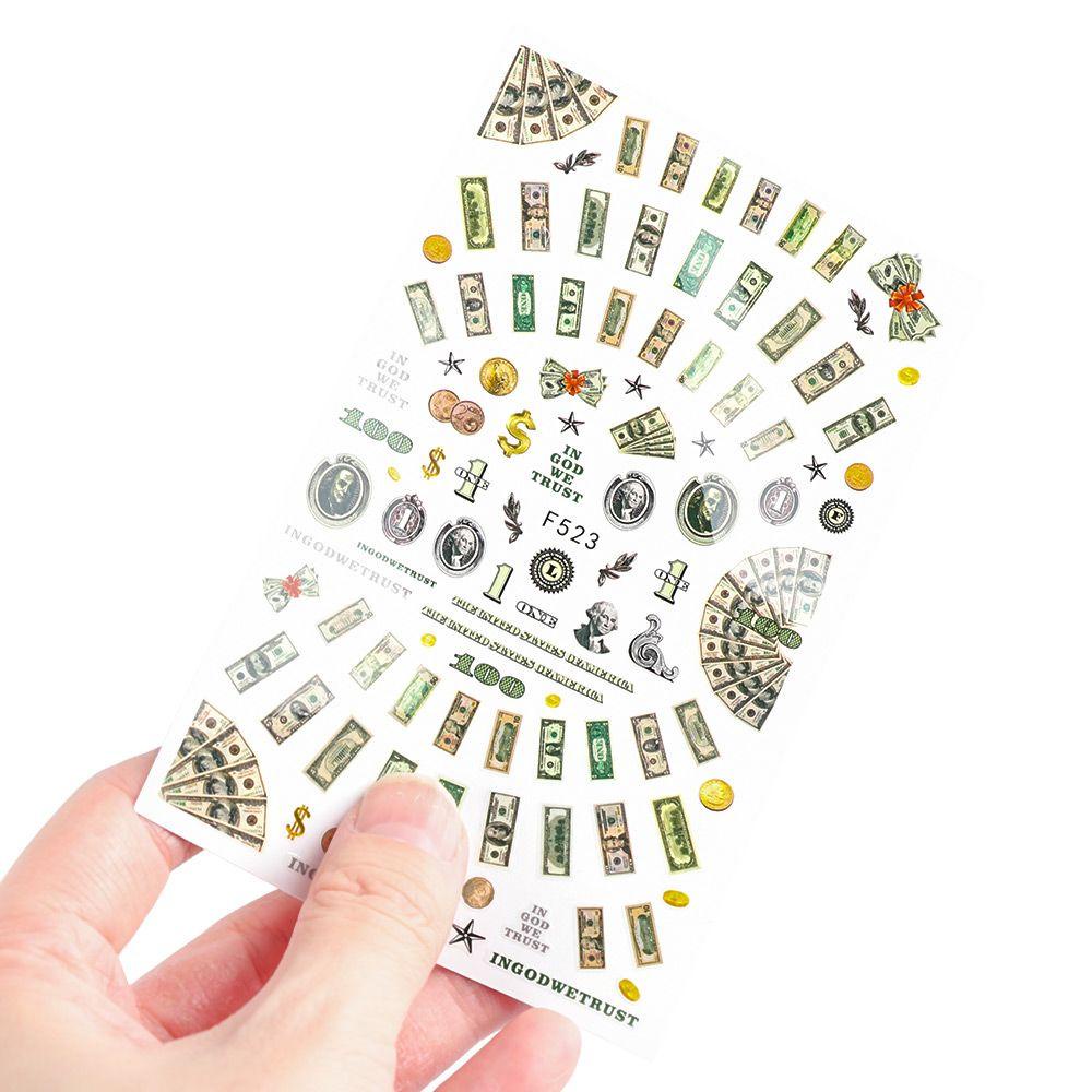 Sticker Dán Móng Nghệ Thuật Phong Cách Giàu Sang Thời Trang