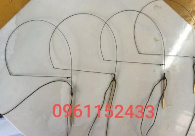 1 bộ giò bẫy cu gáy 10 chân đồng,Cáp lụa inox xe 2