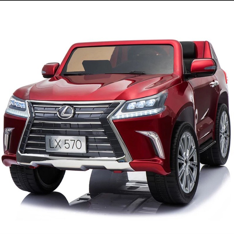 Ô tô điện trẻ em KIDVIET-PRO LEXUS 570 bánh hơi ghế da cao cấp sơn quây (Đỏ-Trắng-Xanh-Đen)