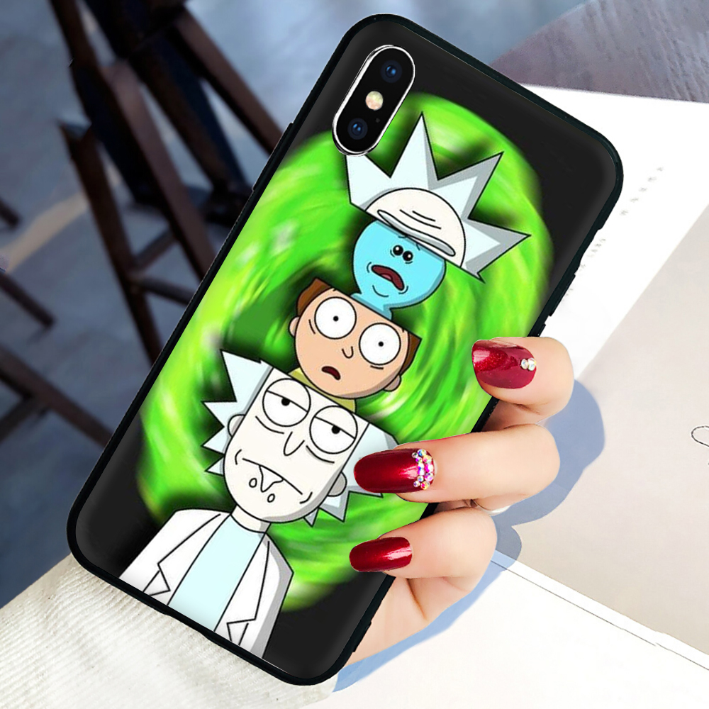 Ốp Lưng Tpu Mềm Chống Rơi In Hình Rick And Morty Cho Iphone X / Xs / Xr / Xs Max / 11 Pro / 11