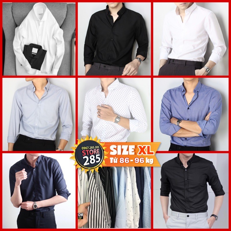 🏆SIZE XL🏆 CHẤT LƯỢNG 🔥 Các mẫu áo sơmi vnxk store285 XL01 cao cấp - Slimfit năng động