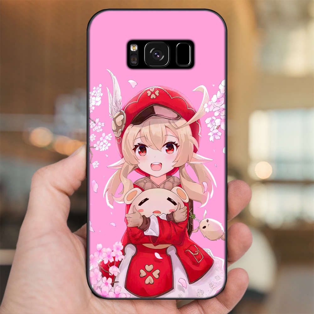Ốp lưng Samsung S8, S8 Plus viền đen in hình Klee Genshin Impact