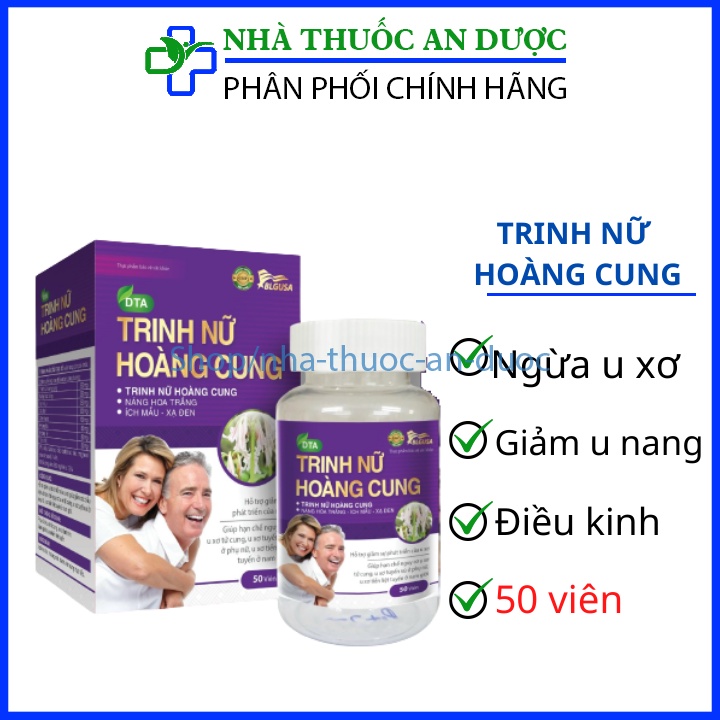 Viên uống Trinh Nữ Hoàng Cung tím hộp 50 viên