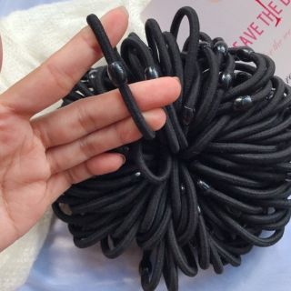 Thun cột tóc màu đen (1 sợi)