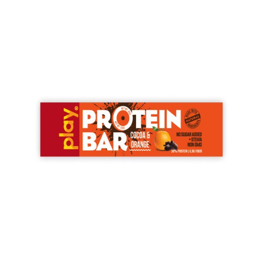 Thanh Protein Với Cacao & Cam hiệu Play 45g