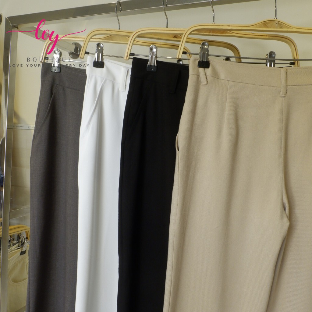 Quần tây nữ 💗 quần ống suông lưng cao ➖ chuẩn CÔNG SỞ nữ [ HÌNH + HÀNG SHOP THIẾT KÊ] | BigBuy360 - bigbuy360.vn