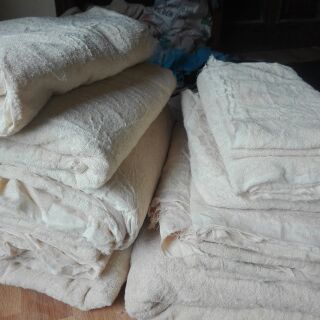 Vải mộc may khăn 100% coton