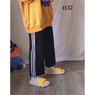 Quần ống rộng 3 sọc