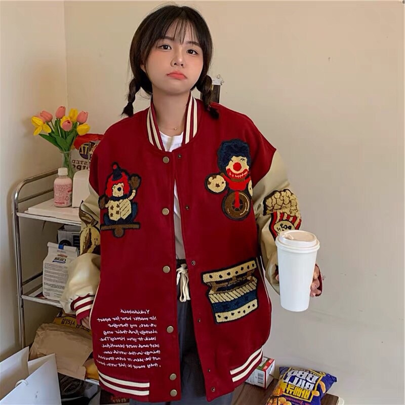 Áo Khoác Varsity Unisex thời trang | Ảnh thật cuối