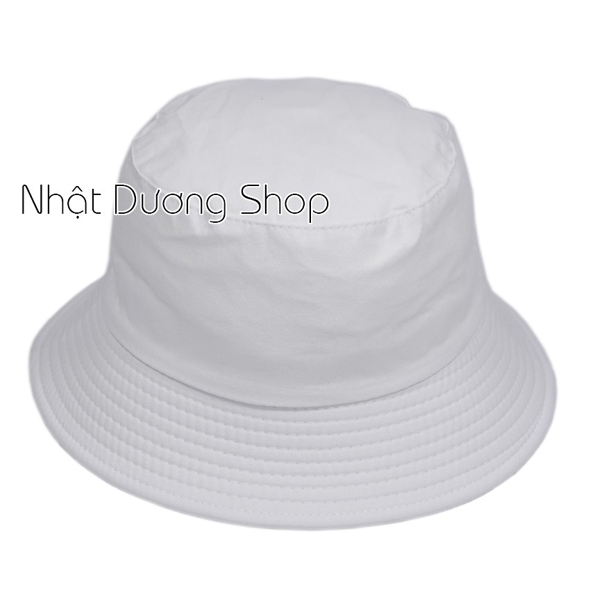 Nón tai bèo bucket trơn - Chất liệu Cotton thoáng mát cho người đội thích hợp cho mọi người
