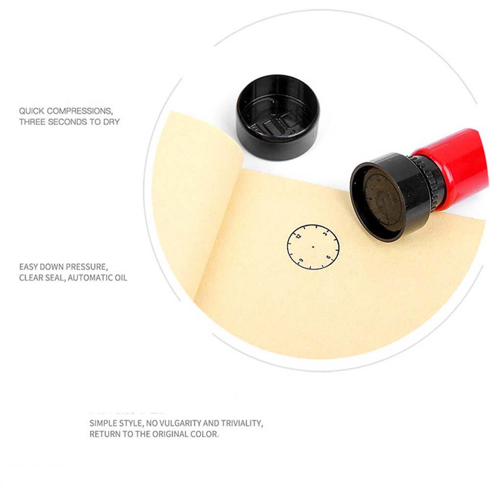 Con dấu hình đồng hồ đường kính 37mm dùng để hỗ trợ dạy học cho bé