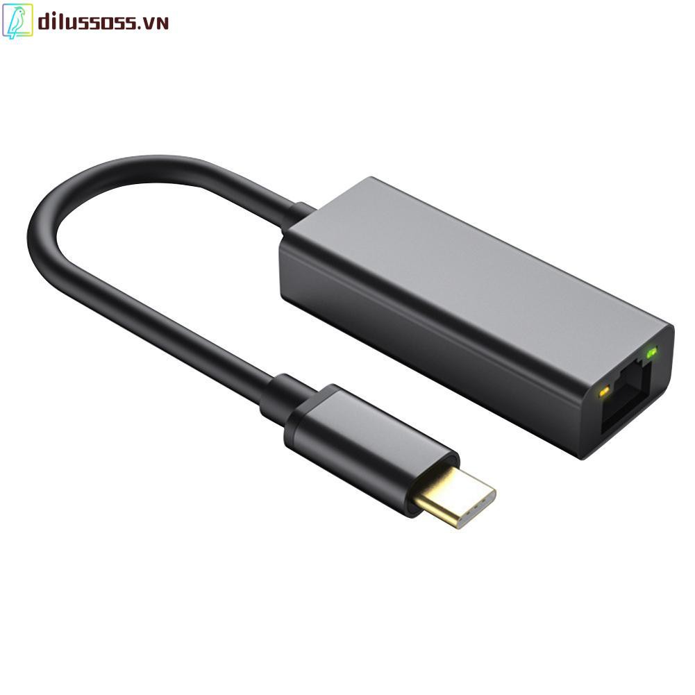 Đầu chuyển đổi S3-8152-C Type-C sang RJ45 mạng LAN Internet 10/100Mbps