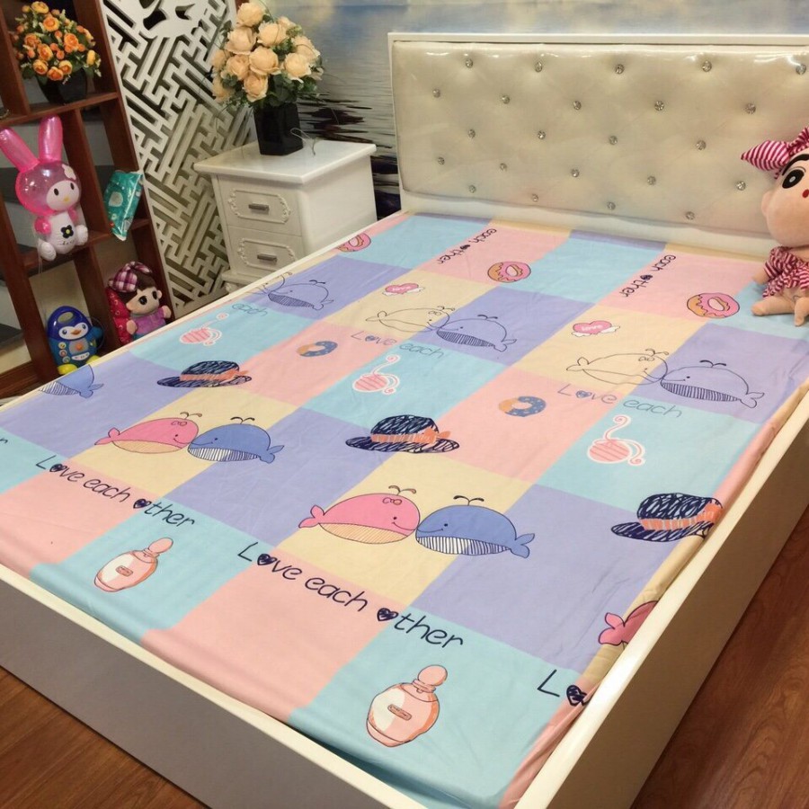 Ga bọc nệm/đệm trải giường chống thấm họa tiết đẹp Hàn Quốc siêu xịn, đủ kích cỡ phù hợp với giường