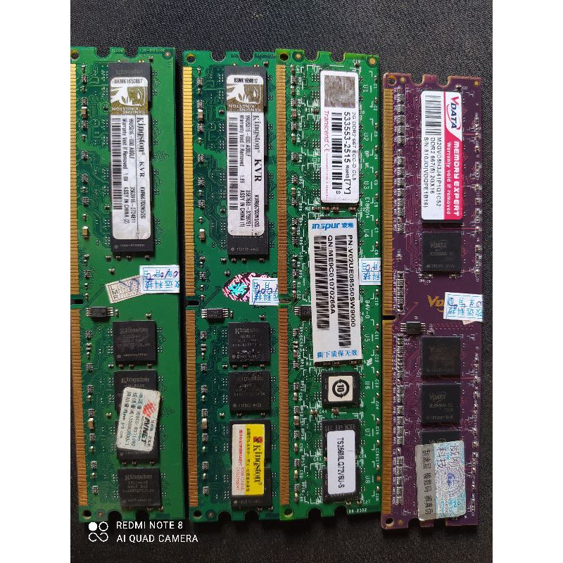 Thanh lý ram ddr2 1gb và 2gb