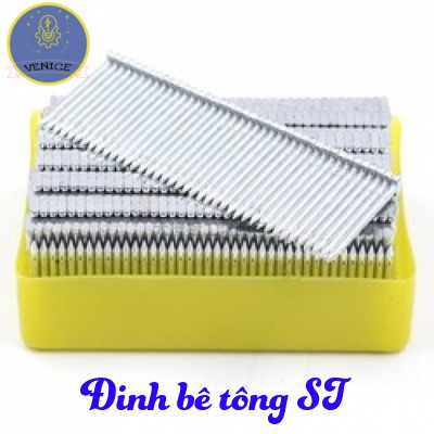 Đinh bê tông chuyên dụng ST15 2000 đinh/ hộp - Dùng cho máy bắn đinh dùng điện ST18, súng bắn đinh dùng hơi ST64