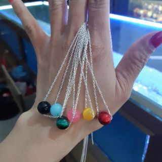 Dây chuyền nữ bạc đá phong thủy
