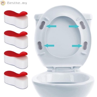 Set 4 Miếng Đệm Gắn Bệ Ngồi Toilet Chống Va Đập Tiện Dụng