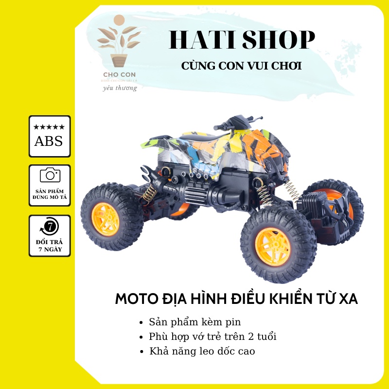 Xe Moto Địa Hình Điều Khiển Từ Xa - Sản Phẩm Kèm Pin