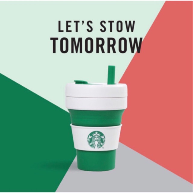 Ly Starbucks Stojo Mint - Green 475ml