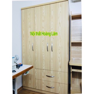 Tủ áo dài 1,2m có 2 ngăn kéo
