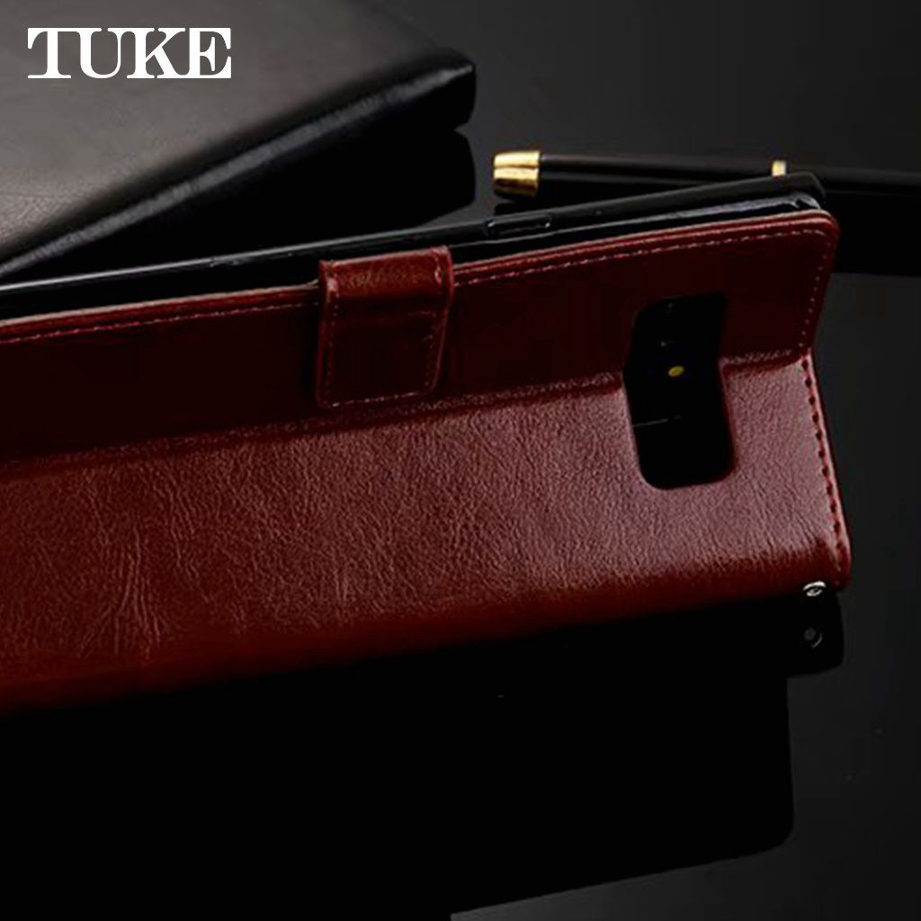 （39）Ốp lưng da nắp gập có khe đựng thẻ cho Samsung Galaxy J7 Pro Note 8 S8 Plus | BigBuy360 - bigbuy360.vn