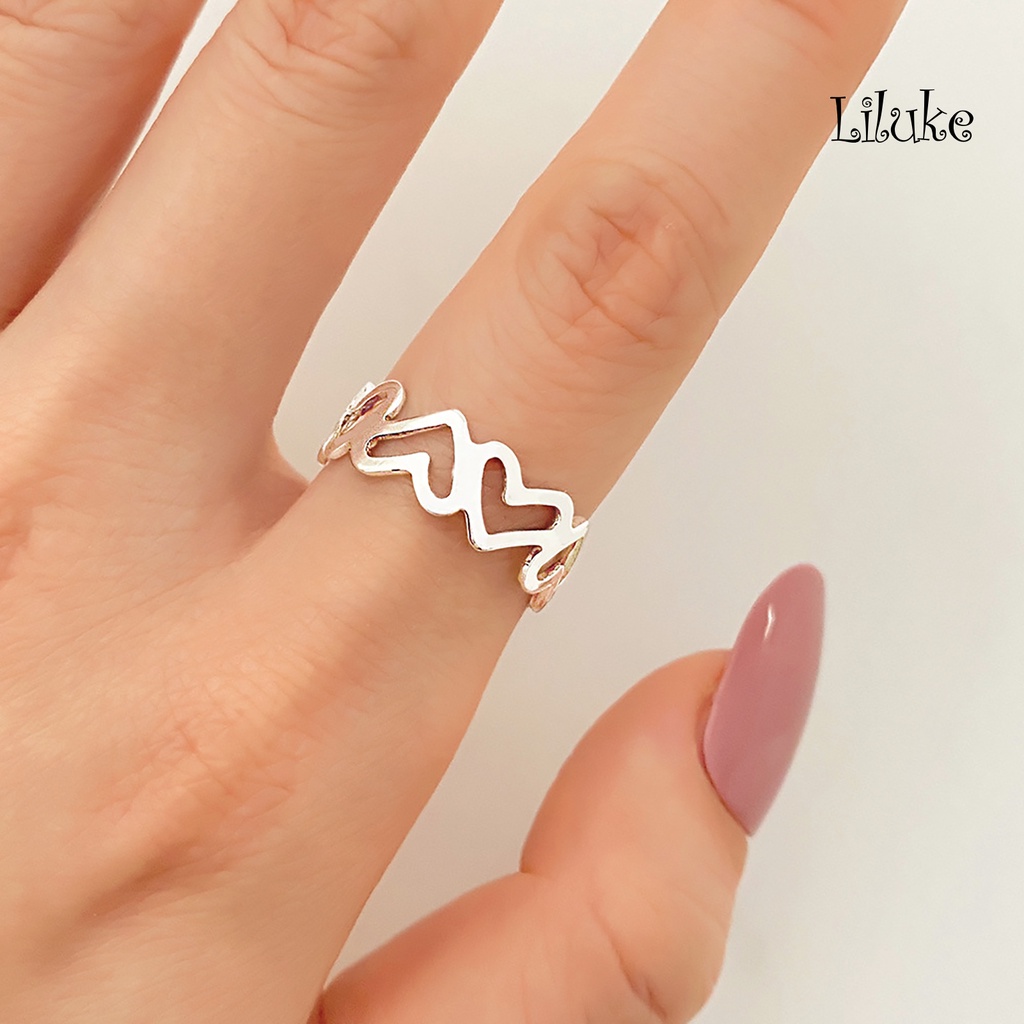 1 Cặp Nhẫn Đeo Khớp Ngón Tay Màu Trơn Lãng Mạn Cho Nữ