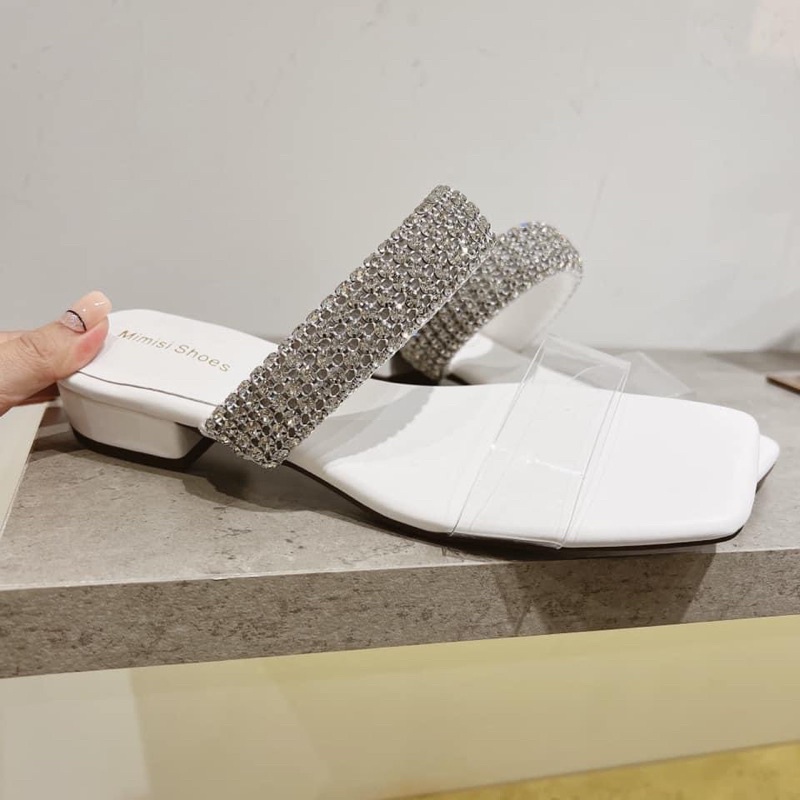 Guốc Lê 2 Quai Đính Đá
