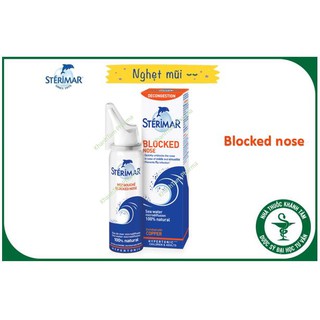 Dung dịch muối biển xịt mũi Sterimar Pháp 50ml