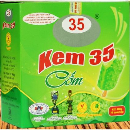 Hộp 10 que kem tràng tiền 35 vị cốm (NOW SHIP)