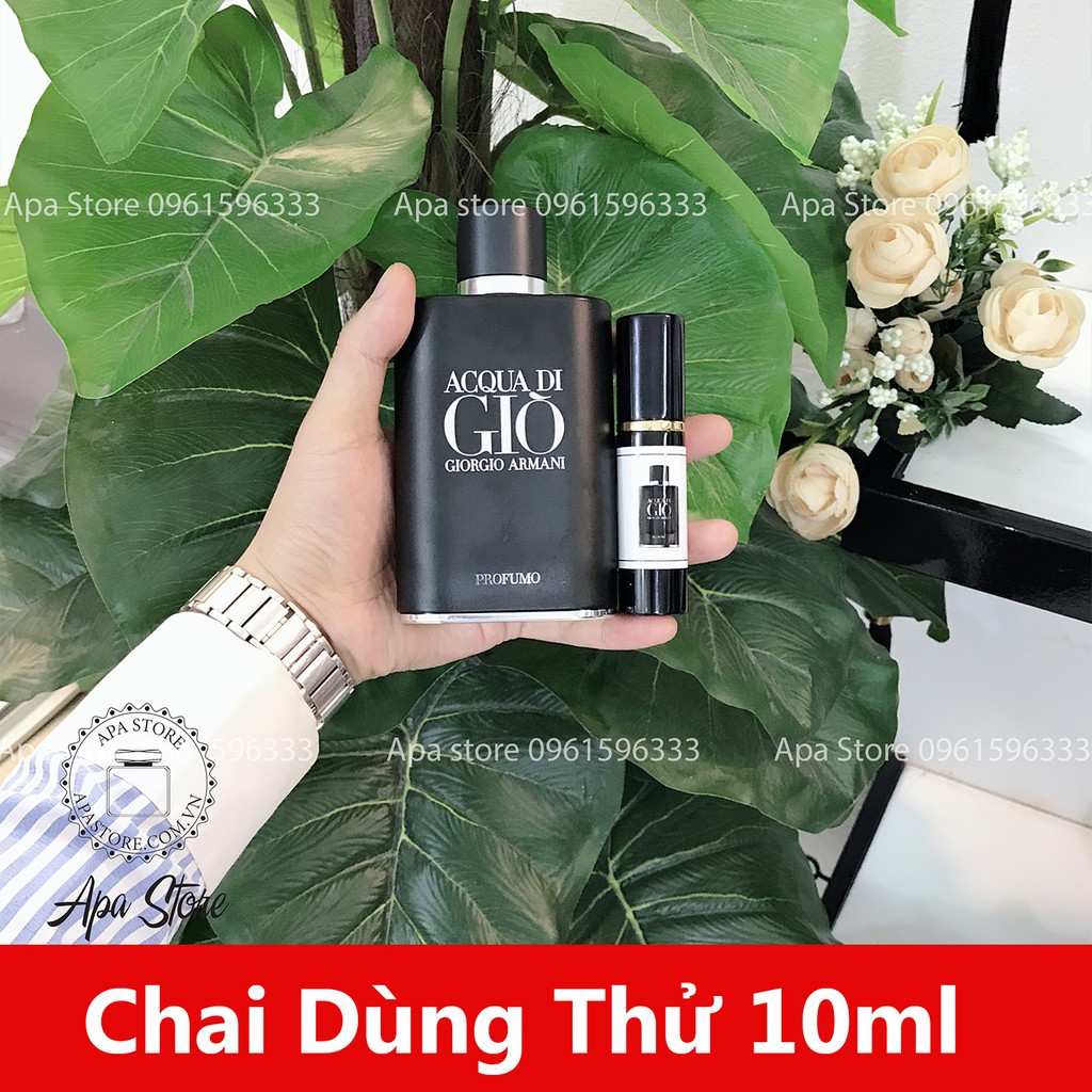 Nước Hoa Nam Acqua Di Gio Profumo Giò Đen Chai 10ml | WebRaoVat - webraovat.net.vn