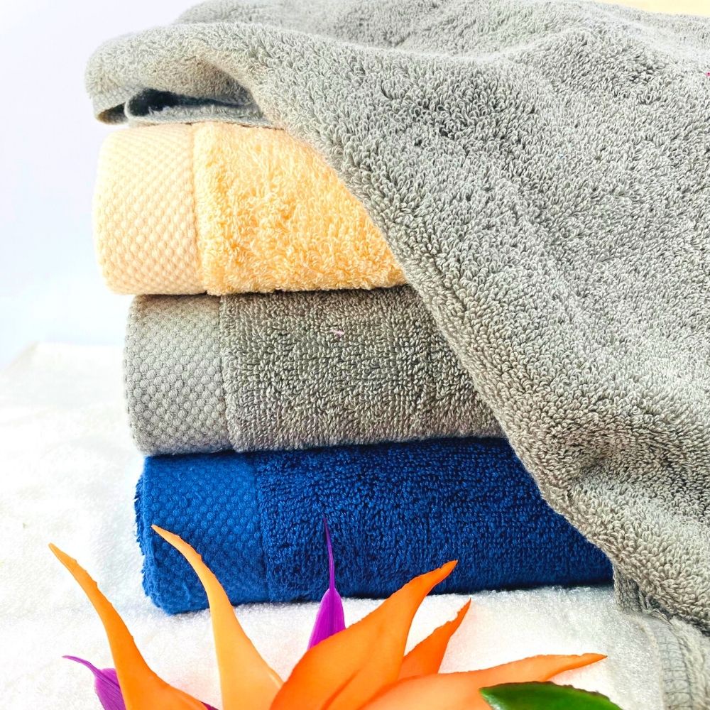 Khăn Mặt Cotton Cao Cấp Seashell Thiện Phú 35*80*125g, Khăn Lau Mặt Y755 Chất Bông Sợi Tự Nhiên Thấm Nước Tốt