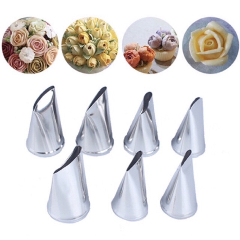 Bộ 7 Đui Bắt Kem Hoa Hồng