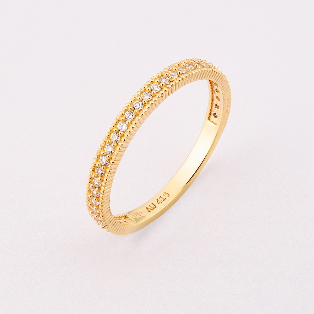 Nhẫn nữ vàng tây 14k NLF278 Huy Thanh Jewelry