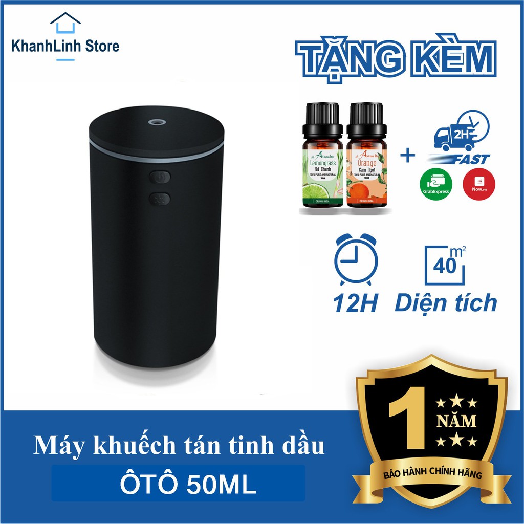 MÁY KHUẾCH TÁN TINH DẦU Ô TÔ TRỰC TIẾP (KHÔNG PHA NƯỚC) | CÓ TÍCH ĐIỆN 10 TIẾNG | KHỬ MÙI HÔI XE HƠI, NHÀ VỆ SINH