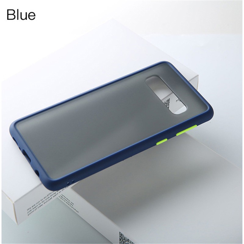 Ốp điện thoại nhám cứng chống bám vân tay viền silicon chống sốc cho Samsung S10 5G S10+ Plus S 10e S10 5G