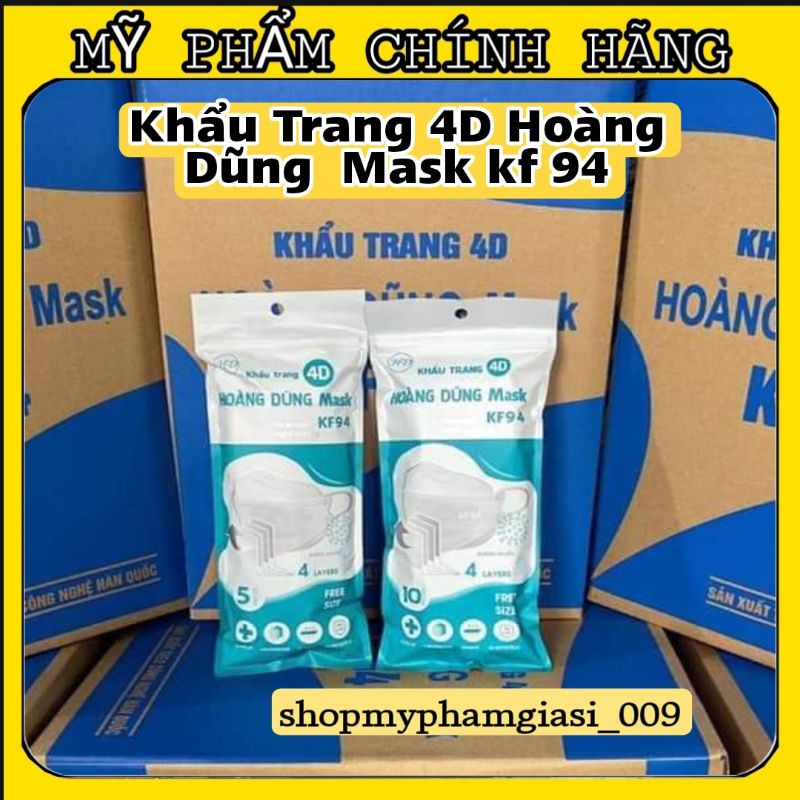 (1Thùng) Khẩu trang Kf94 Hoàng Dũng & An Bình mẫu mới.(Hàng Chuẩn)
