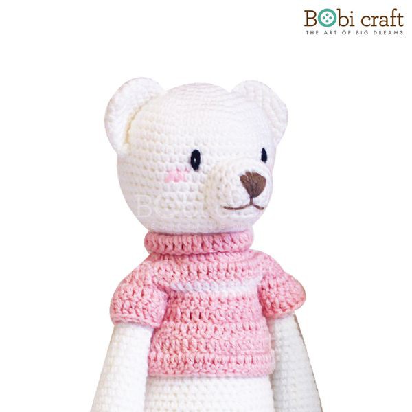 THÚ BÔNG LEN GẤU LIZZIE ĐỨNG BOBI CRAFT