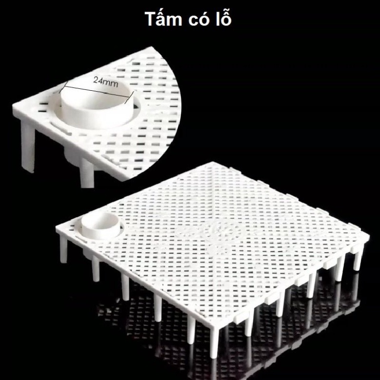 Tấm nhựa lọc đáy bể cá, tấm lót đáy bể cá
