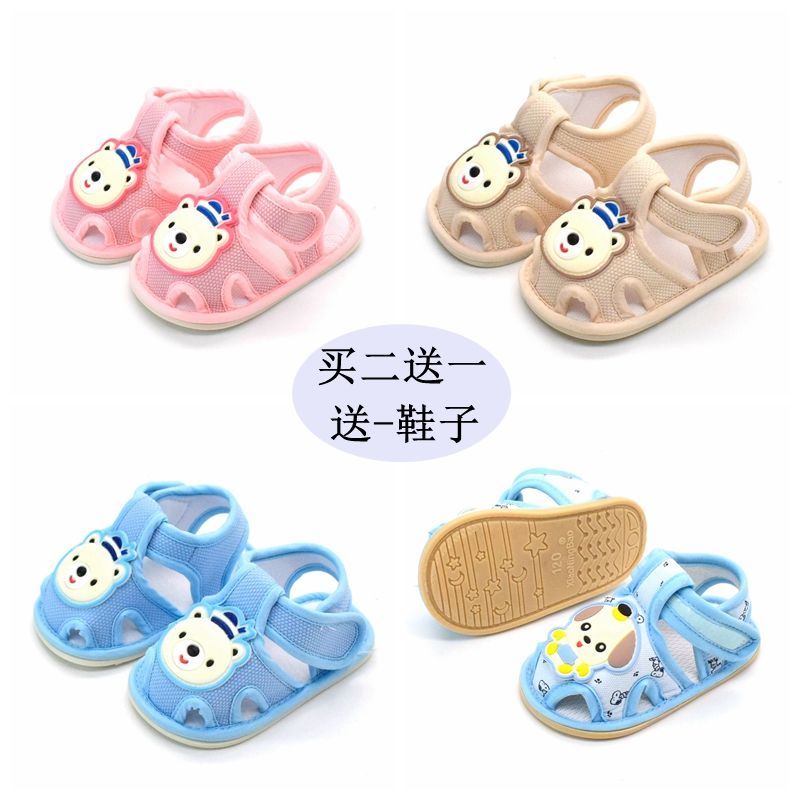 Giày Sandal Vải Đế Mềm Cho Bé 0-1 Tuổi 6-12 Tháng & Tập Đi 1555.my11.3