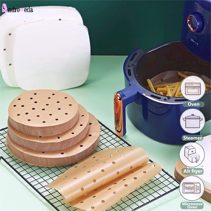 Set 100 Giấy Lót Nồi Chống Dính Thấm Dầu Silicone Hình Vuông