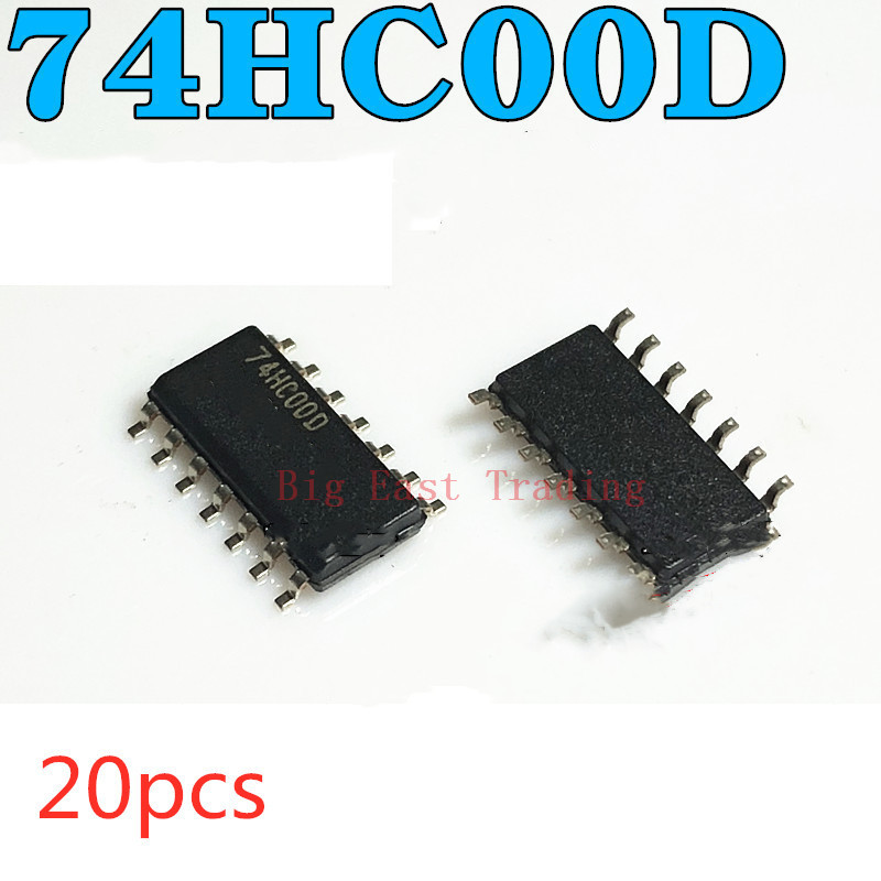 20 chiếc 74HC00D 74HC00 SOP14 SOP SN74HC00DR SN74HC00 SMD, đảm bảo chất lượng